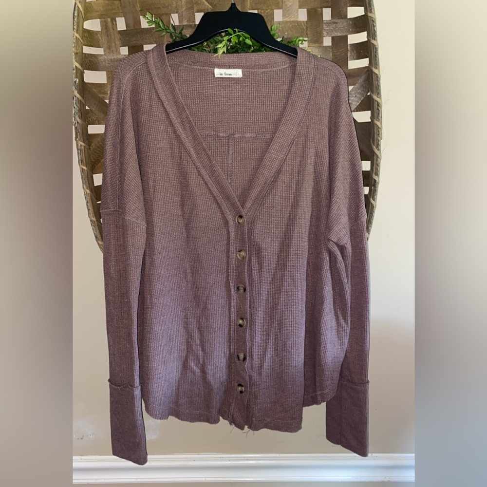In Bloom Dusty Rose Button-Up Cardigan